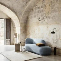 AndLight – Ferm Living Rico Divan Brushed L Cremeweiß