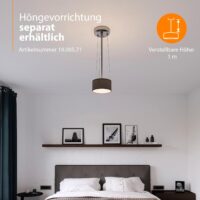 Smartwares Deckenleuchte – Textilschirm in 20 cm Ø