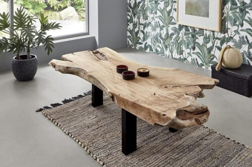 Beistelltisch aus Baumwurzelholz - Teakholz massiv